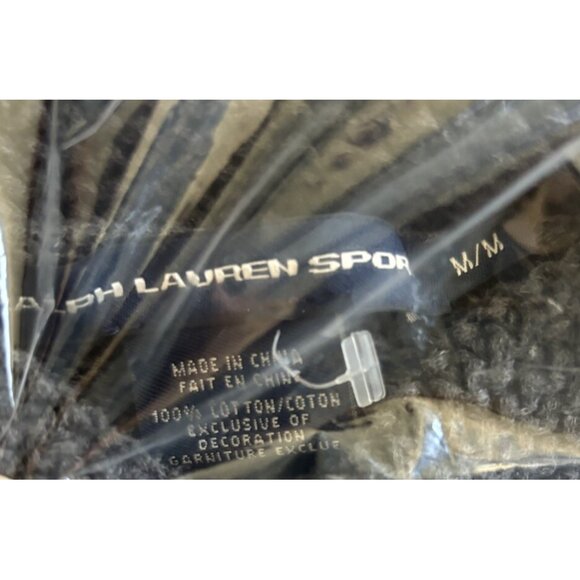 Ralph Lauren Sport Sweater Womens M Shawl Collar Gray Pullover Cotton Academia - Picture 5 of 5